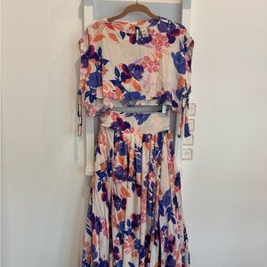 Free People - Floral Two Piece Set Top/Skirt